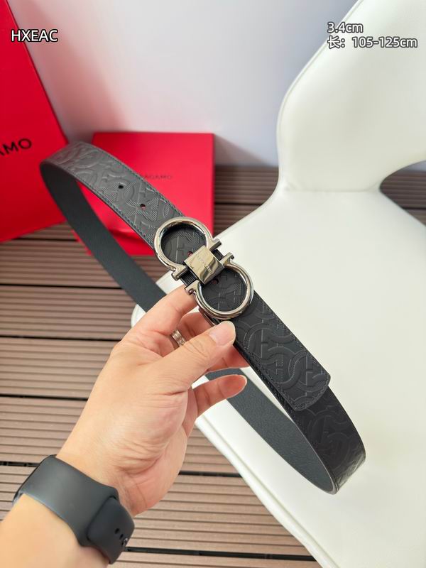 Ferragamo belt 34mmX105-125cm 8L22